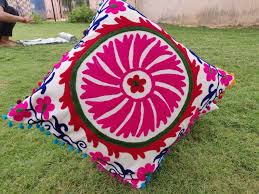 Suzani Embroidery Cushion Cover